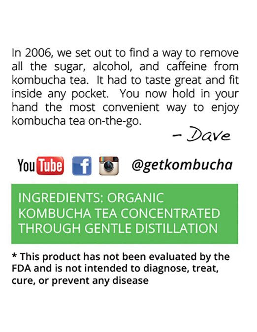 Sugar Free Concentrated Kombucha Tea